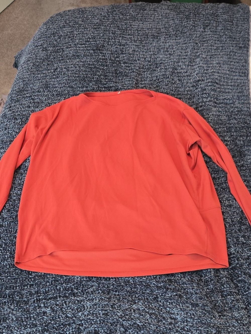 Lululemon Long Sleeve Top Rust Orange